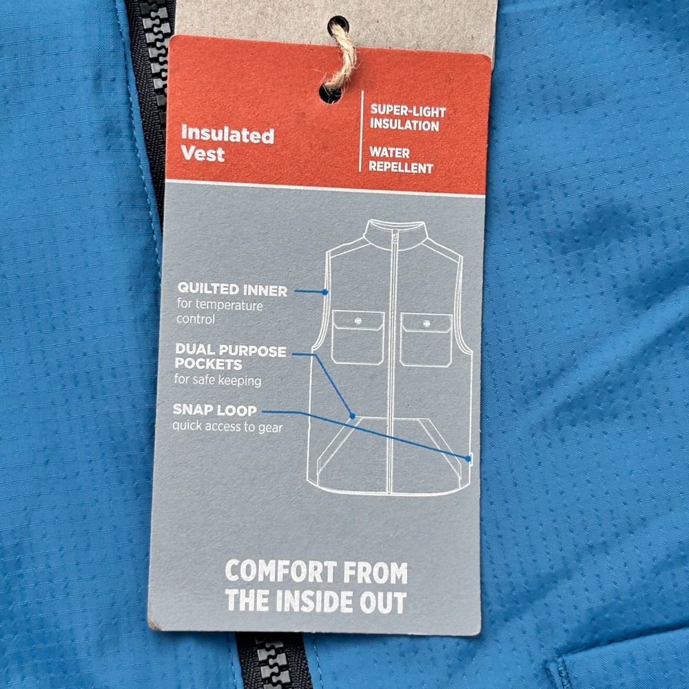 Jockey Outdoors Insulated Vest Mens XL Blue Water Repellent Gorpcore Utility - Picture 4 of 11